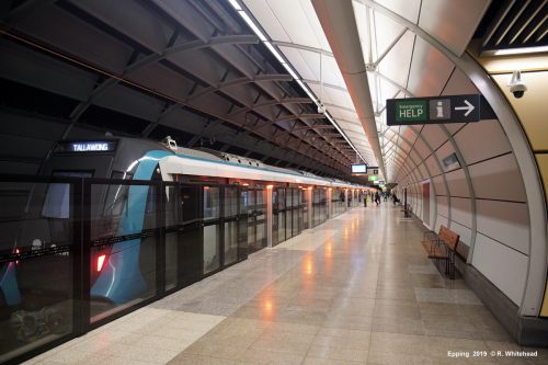 Souprava nového metra v australském městě Sydney od firmy Alstom